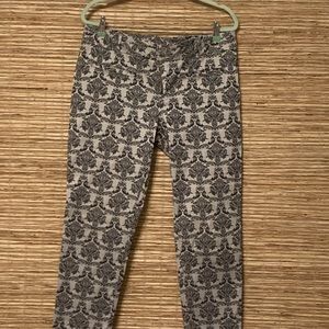 Cotton Brocade grey capris size 12 from Anthropologie